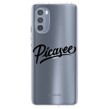 Picasee silikonski prozorni ovitek za Motorola Moto G62 - Picasee - old logo - black
