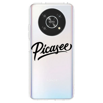 Picasee silikonski prozorni ovitek za Honor Magic4 Lite 5G - Picasee - old logo - black