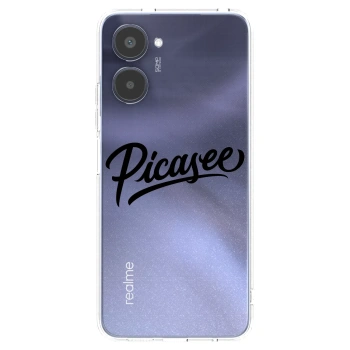 Picasee silikonski prozorni ovitek za Realme 10 4G - Picasee - old logo - black