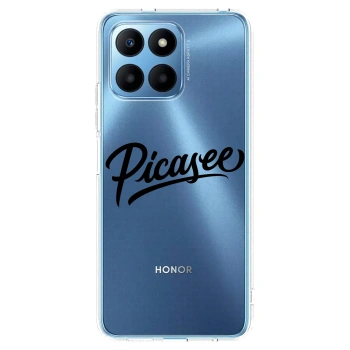 Picasee silikonski prozorni ovitek za Honor 70 Lite - Picasee - old logo - black