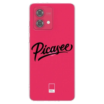 Picasee silikonski prozorni ovitek za Motorola Moto G84 5G - Picasee - old logo - black