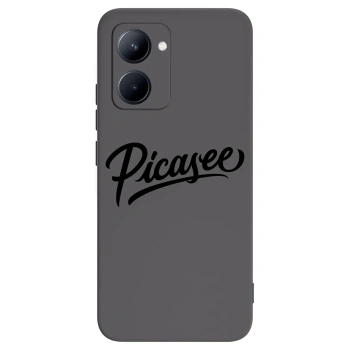 Picasee silikonski črni ovitek za Realme C33 (2023) - Picasee - old logo - black