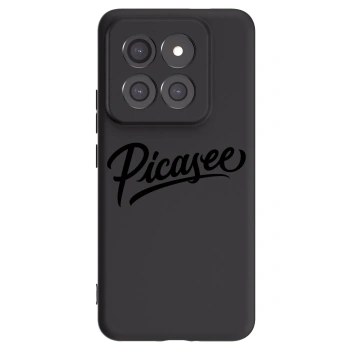 Picasee silikonski črni ovitek za Xiaomi 14 Pro - Picasee - old logo - black
