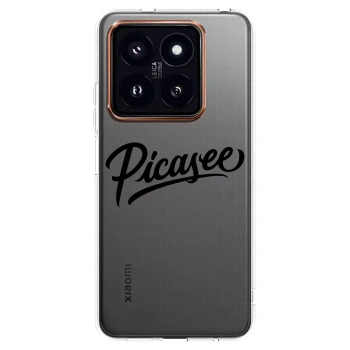Picasee silikonski prozorni ovitek za Xiaomi 14 Pro - Picasee - old logo - black