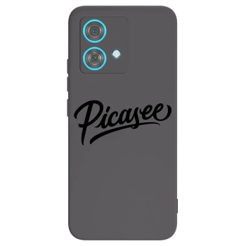 Picasee silikonski črni ovitek za Motorola Edge 40 Neo - Picasee - old logo - black