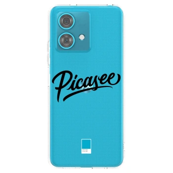 Picasee silikonski prozorni ovitek za Motorola Edge 40 Neo - Picasee - old logo - black