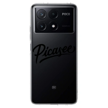 Picasee silikonski prozorni ovitek za Xiaomi Poco X6 Pro - Picasee - old logo - black
