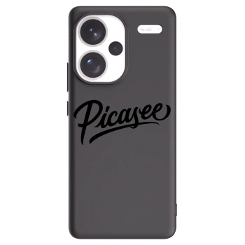 Picasee silikonski črni ovitek za Xiaomi Redmi Note 13 Pro+ 5G - Picasee - old logo - black