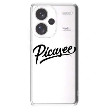 Picasee silikonski prozorni ovitek za Xiaomi Redmi Note 13 Pro+ 5G - Picasee - old logo - black