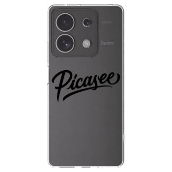 Picasee silikonski prozorni ovitek za Xiaomi Redmi Note 13 4G - Picasee - old logo - black