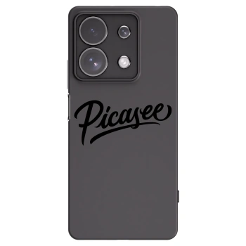 Picasee silikonski črni ovitek za Xiaomi Redmi Note 13 Pro 4G - Picasee - old logo - black
