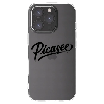 Picasee silikonski prozorni ovitek za Apple iPhone 16 Pro - Picasee - old logo - black