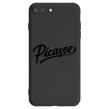 Picasee silikonski črni ovitek za Apple iPhone 7 Plus - Picasee - old logo - black