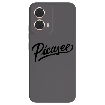 Picasee silikonski črni ovitek za Motorola Moto G85 - Picasee - old logo - black