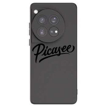 Picasee silikonski črni ovitek za OnePlus 12 5G - Picasee - old logo - black