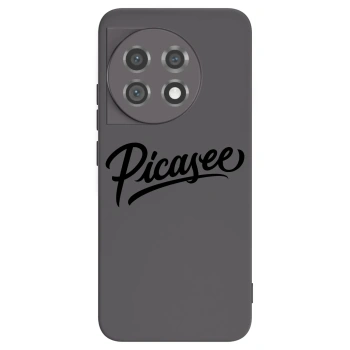 Picasee silikonski črni ovitek za OnePlus 11 5G - Picasee - old logo - black