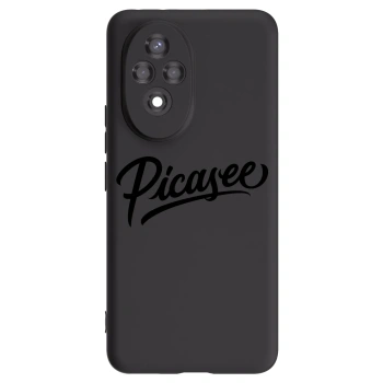 Picasee silikonski črni ovitek za Honor 200 Pro 5G - Picasee - old logo - black