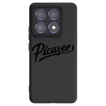 Picasee silikonski črni ovitek za Xiaomi 14T Pro - Picasee - old logo - black