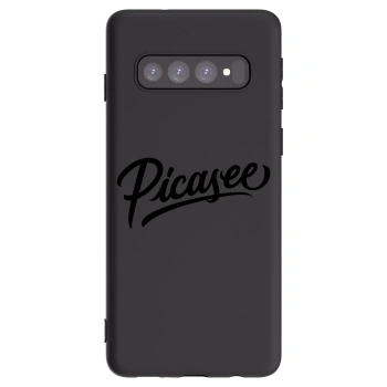 Picasee silikonski črni ovitek za Samsung Galaxy S10 G973 - Picasee - old logo - black