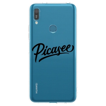 Picasee silikonski prozorni ovitek za Huawei Y7 2019 - Picasee - old logo - black