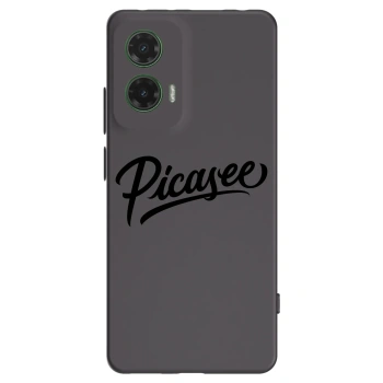 Picasee silikonski črni ovitek za Motorola Moto G35 5G - Picasee - old logo - black
