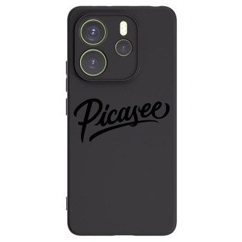 Picasee silikonski črni ovitek za Xiaomi Redmi Note 14 4G - Picasee - old logo - black
