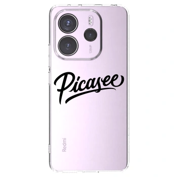 Picasee silikonski prozorni ovitek za Xiaomi Redmi Note 14 4G - Picasee - old logo - black