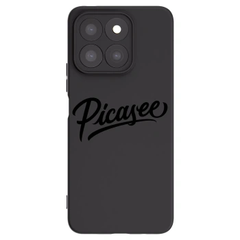 Picasee silikonski črni ovitek za Honor X8c - Picasee - old logo - black