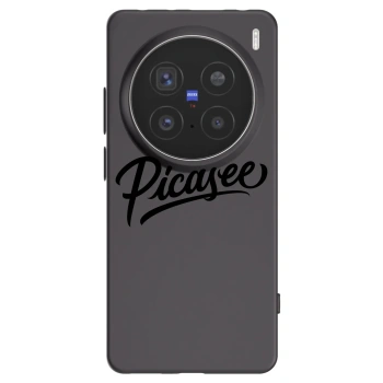 Picasee silikonski črni ovitek za Vivo X200 Pro - Picasee - old logo - black