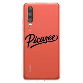 Picasee silikonski prozorni ovitek za Huawei P30 - Picasee - old logo - black