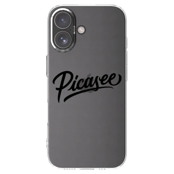 Picasee silikonski prozorni ovitek za Apple iPhone 17 - Picasee - old logo - black