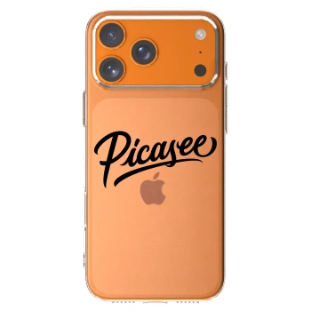 Picasee silikonski prozorni ovitek za Apple iPhone 17 Pro Max - Picasee - old logo - black