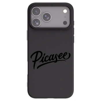 Picasee silikonski črni ovitek za Apple iPhone 17 Pro Max - Picasee - old logo - black