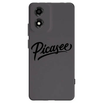 Picasee silikonski črni ovitek za Motorola Moto E14 - Picasee - old logo - black