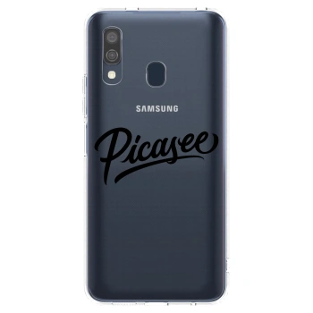 Picasee silikonski prozorni ovitek za Samsung Galaxy A40 A405F - Picasee - old logo - black