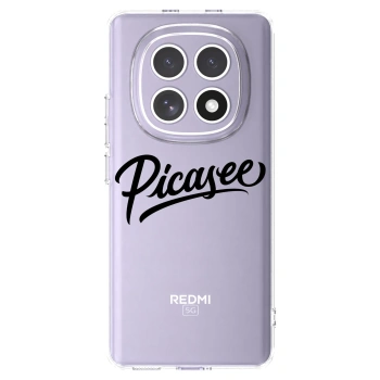 Picasee silikonski prozorni ovitek za Xiaomi Redmi Note 15 - Picasee - old logo - black