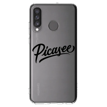Picasee silikonski prozorni ovitek za Huawei P30 Lite - Picasee - old logo - black