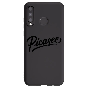 Picasee silikonski črni ovitek za Huawei P30 Lite - Picasee - old logo - black