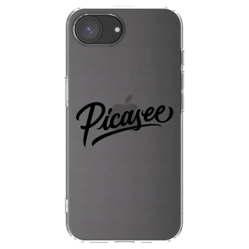 Picasee silikonski prozorni ovitek za Apple iPhone 17e - Picasee - old logo - black
