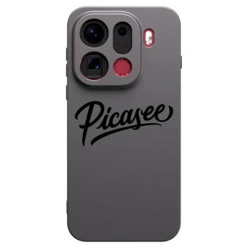 Picasee silikonski črni ovitek za OPPO Find X9 Pro - Picasee - old logo - black