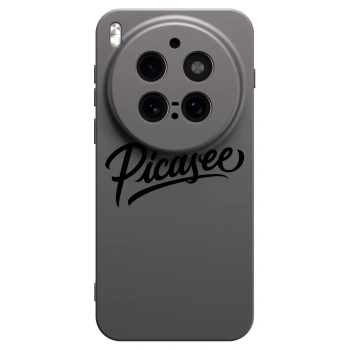 Picasee silikonski črni ovitek za Vivo X300 Pro - Picasee - old logo - black