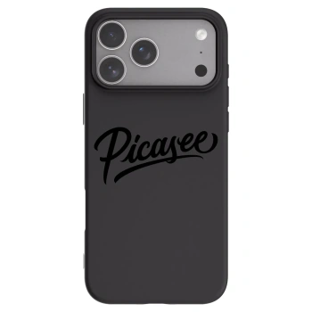 Picasee silikonski črni ovitek za Apple iPhone 18 Pro Max - Picasee - old logo - black