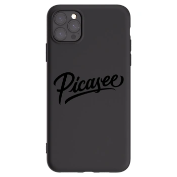 Picasee silikonski črni ovitek za Apple iPhone 11 Pro Max - Picasee - old logo - black