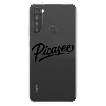 Picasee silikonski prozorni ovitek za Xiaomi Redmi Note 8 - Picasee - old logo - black