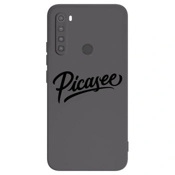 Picasee silikonski črni ovitek za Xiaomi Redmi Note 8 - Picasee - old logo - black
