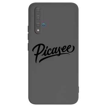 Picasee silikonski črni ovitek za Huawei Nova 5T - Picasee - old logo - black