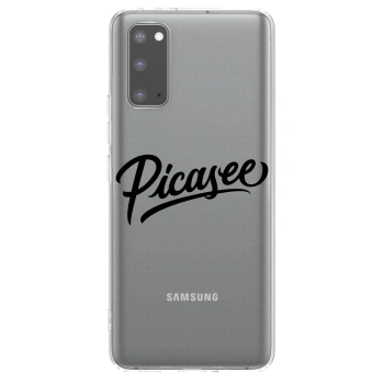 Picasee silikonski prozorni ovitek za Samsung Galaxy S20 G980F - Picasee - old logo - black
