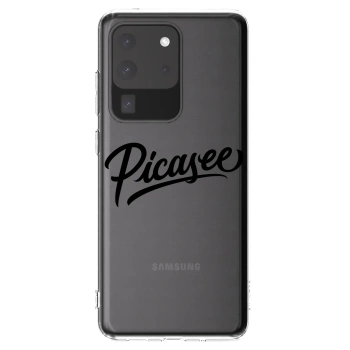 Picasee silikonski prozorni ovitek za Samsung Galaxy S20 Ultra 5G G988F - Picasee - old logo - black