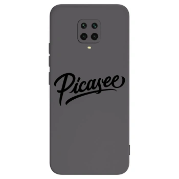 Picasee silikonski črni ovitek za Xiaomi Redmi Note 9 Pro - Picasee - old logo - black