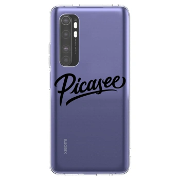 Picasee silikonski prozorni ovitek za Xiaomi Mi Note 10 Lite - Picasee - old logo - black
